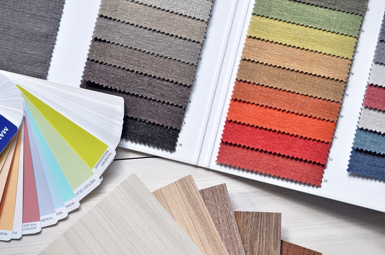 interior designer reviewing material samples Toronto